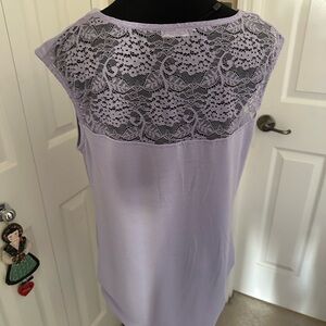 Zeagoo Lavender Lace Blouse